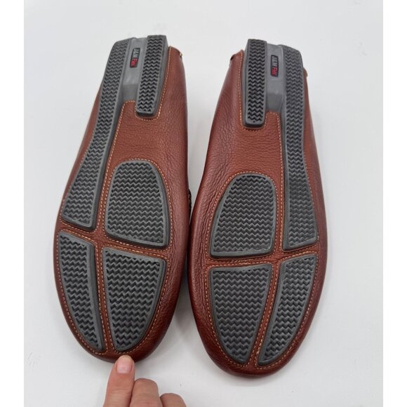 Johnston & Murphy Mens Driving Moccasin Leather Loafers With Rubber Soles Sz10 - Picture 8 of 10